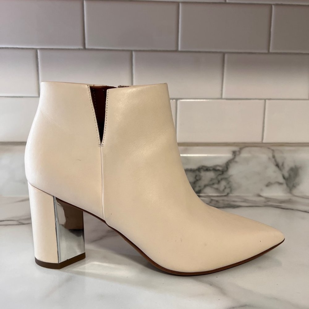 Cream Franco Sarto Ankle Boots